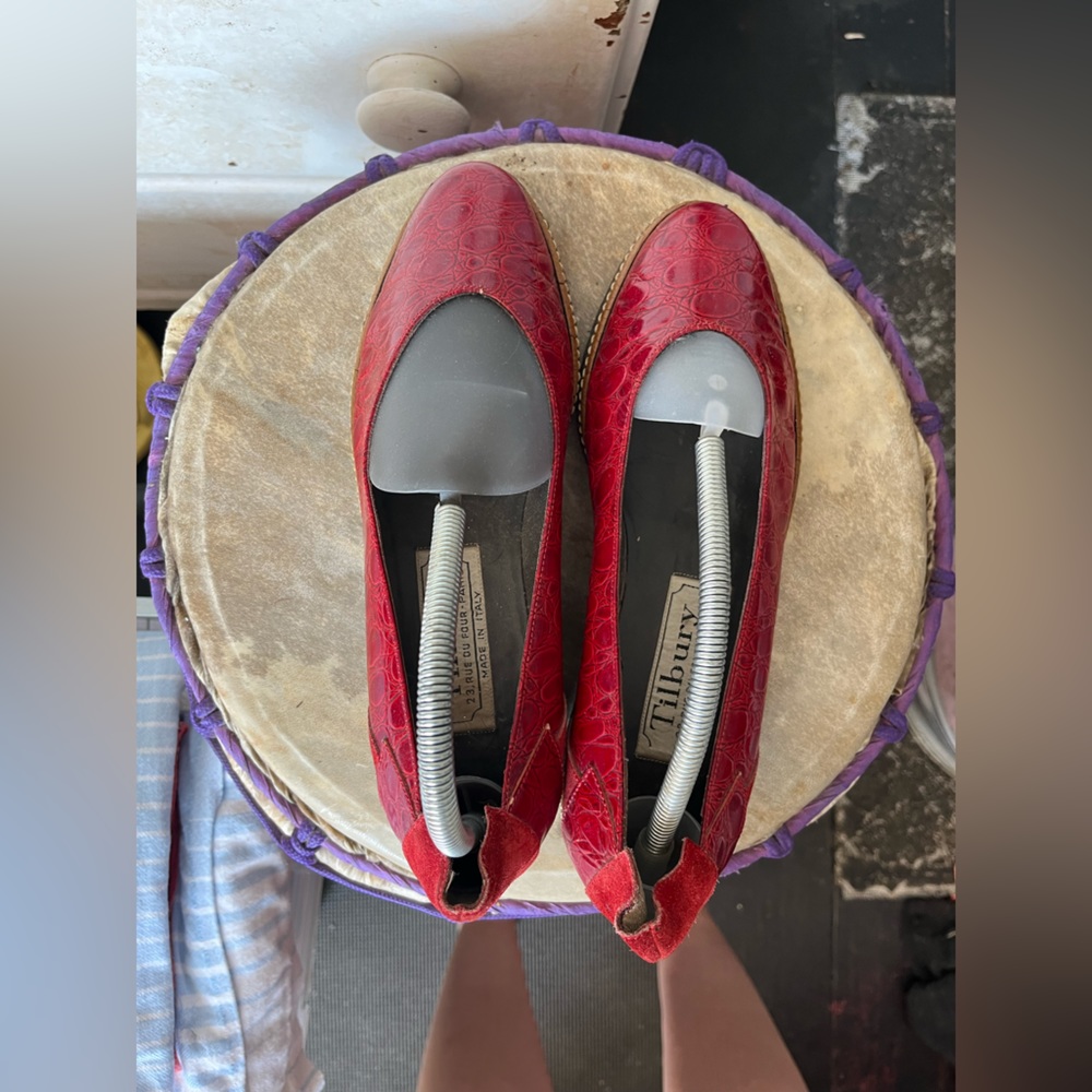 Tilbury: Red Gator Shoes